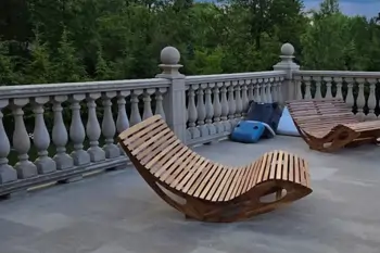 Type 10 balustrade with 10x10" posts with spheres and pedestals