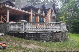 Concrete Balustrade with curve, type 1 outside Syracuse, NY